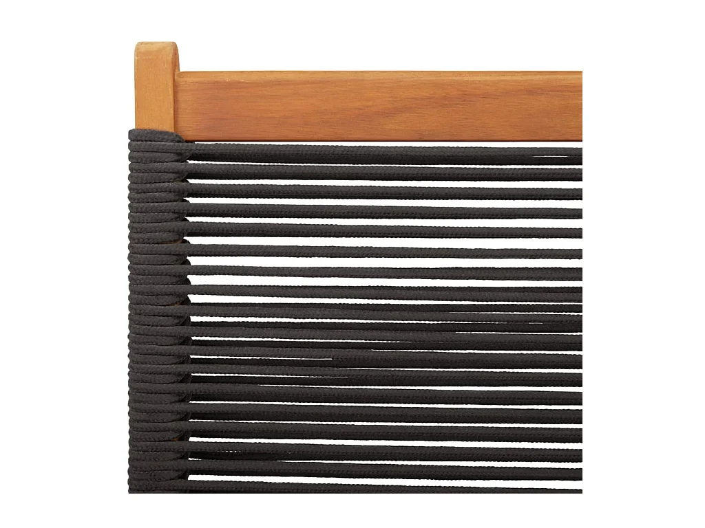 Chaises de jardin pliantes lot de 4 noir bois d'acacia massif