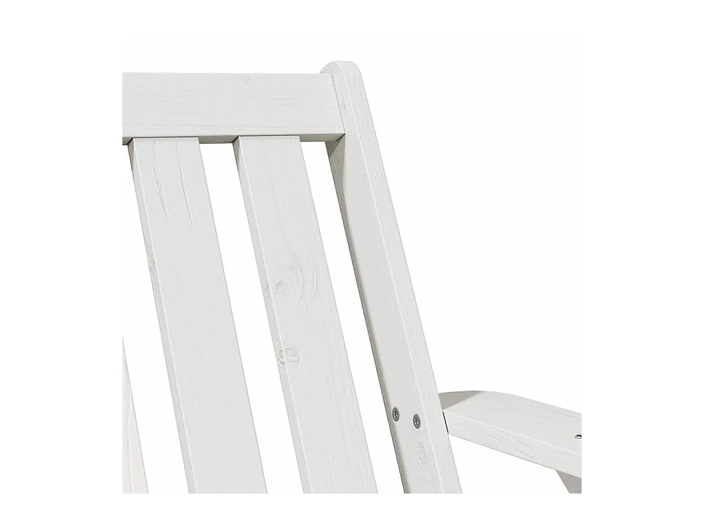 Cadeira de jardim Adirondack 75x77x77 cm pinho maciça branco