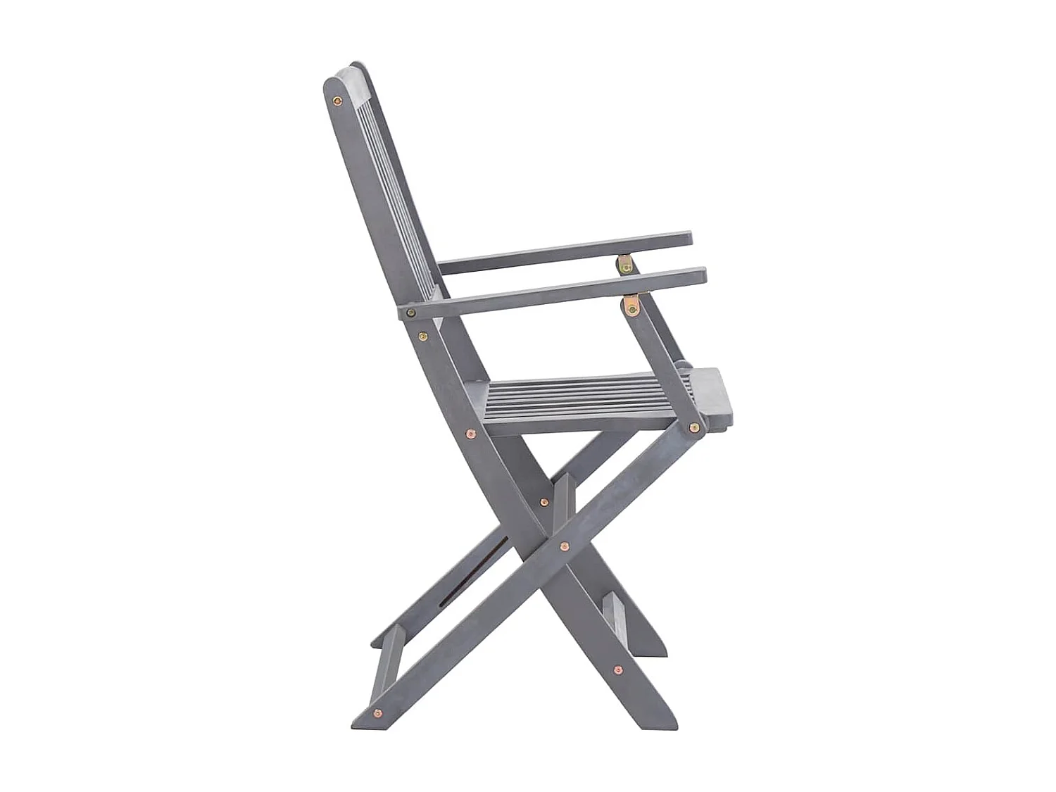 Chaises pliables d'extérieur 6 pièces avec coussins Bois d'acacia