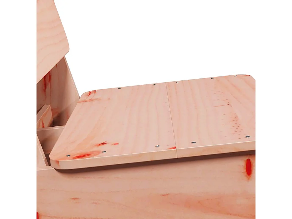 Silla de jardín madera maciza douglas 60x64x70,5 cm