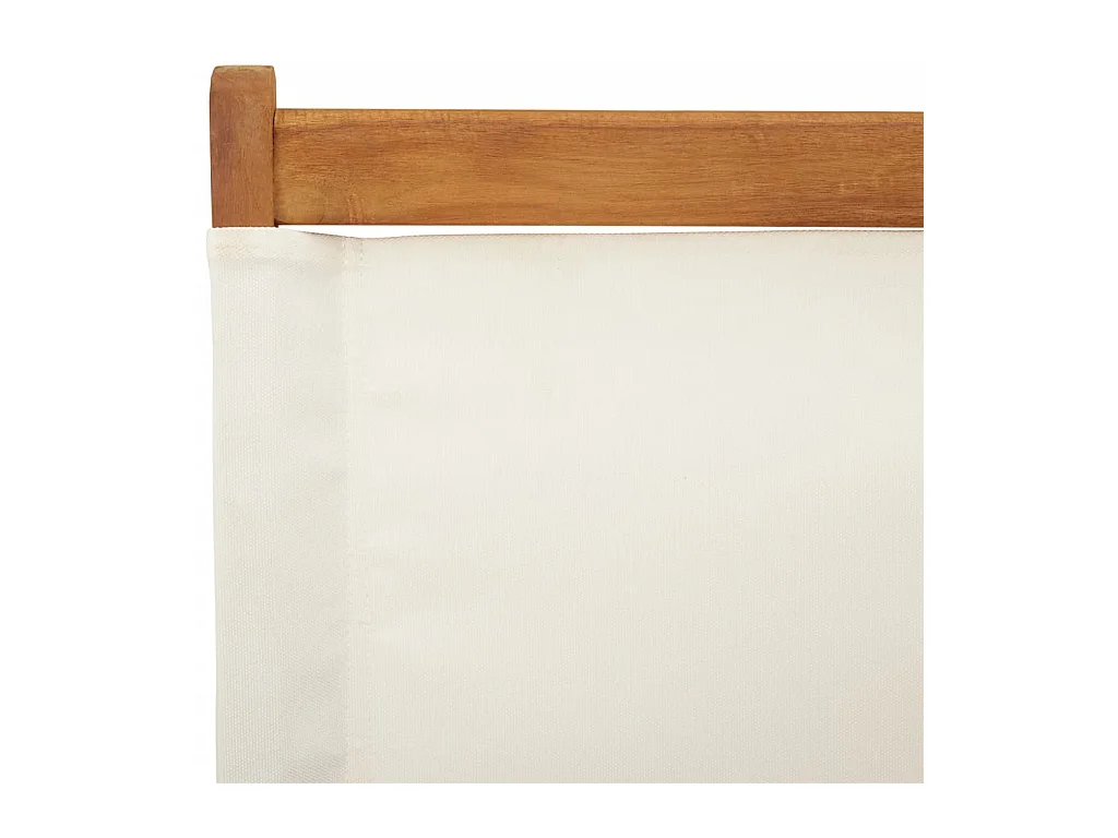 Chaises de jardin pliantes lot de 4 tissu et bois massif