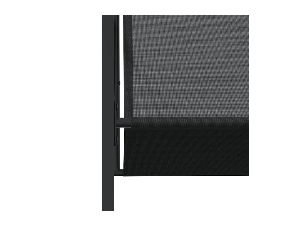 Cadeiras de jardim 4 peças aço e textilene preto