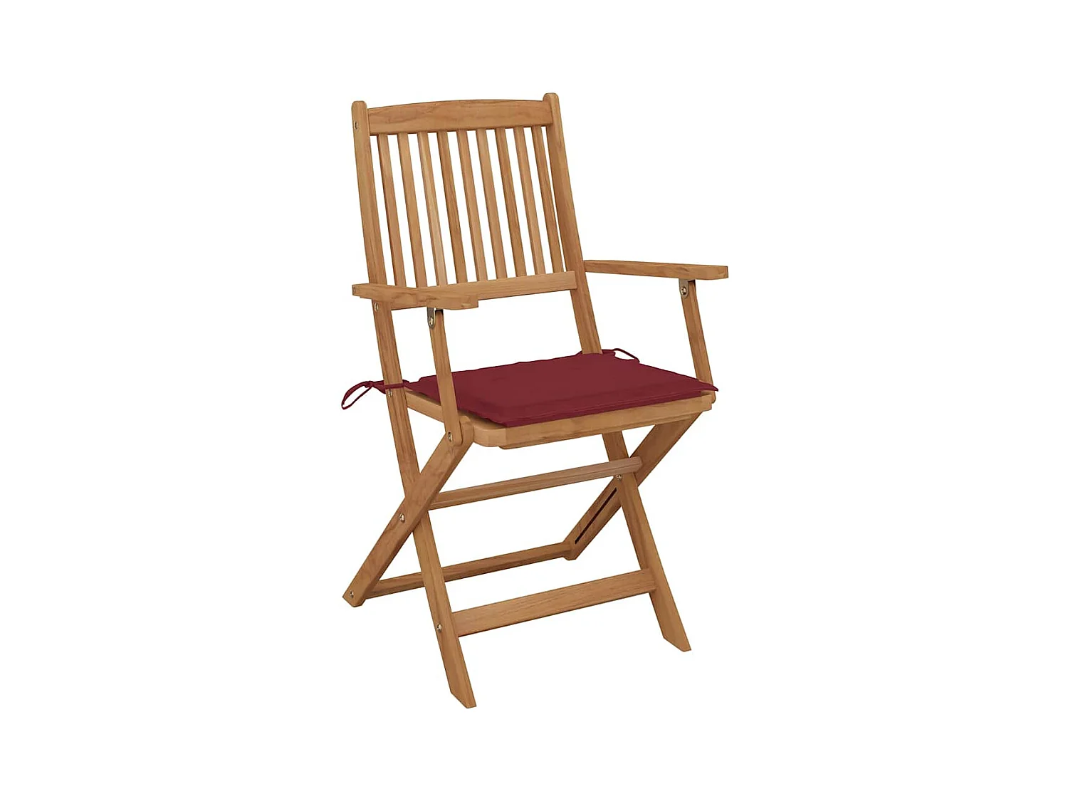 Chaises pliables d'extérieur avec coussins 8 pièces Bois d'acacia