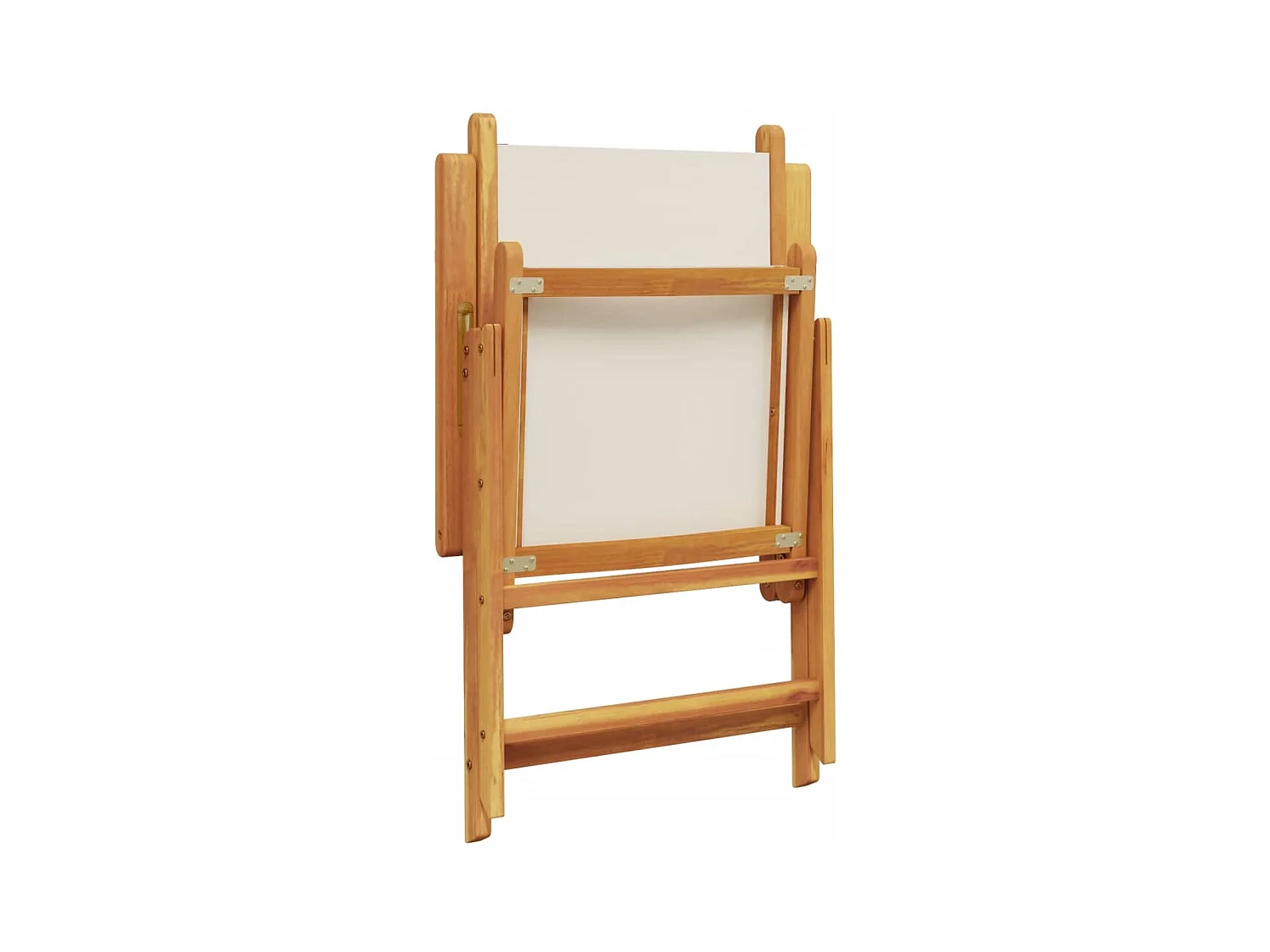 Chaises inclinables de jardin lot de 8 tissu et bois massif