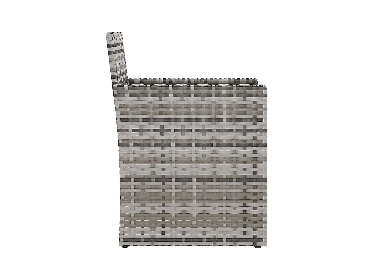 Fauteuil de jardin avec coussin Gris Résine tressée