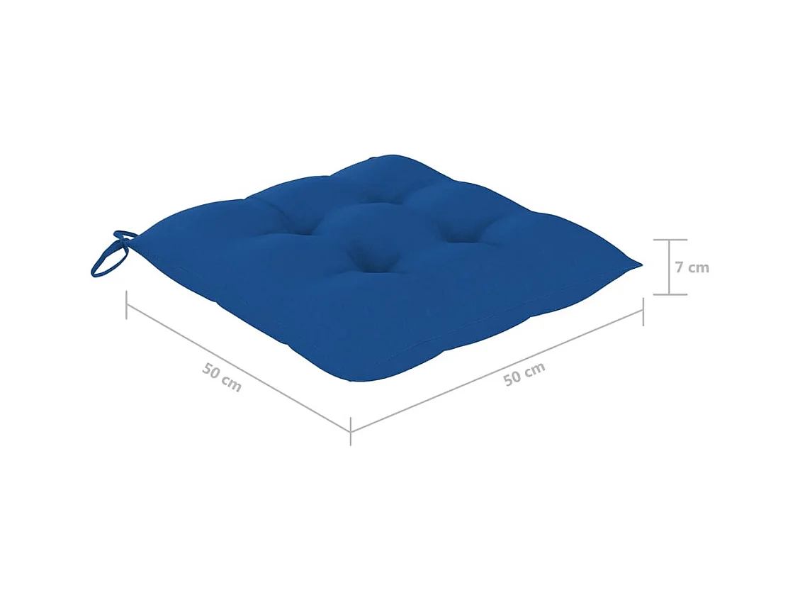 Sillas de jardín y cojines 4 unidades madera maciza de acacia