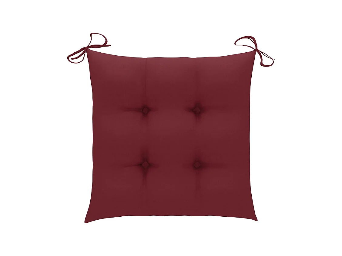 Cadeiras de jardim 8 peças com almofadões madeira de teca maciça