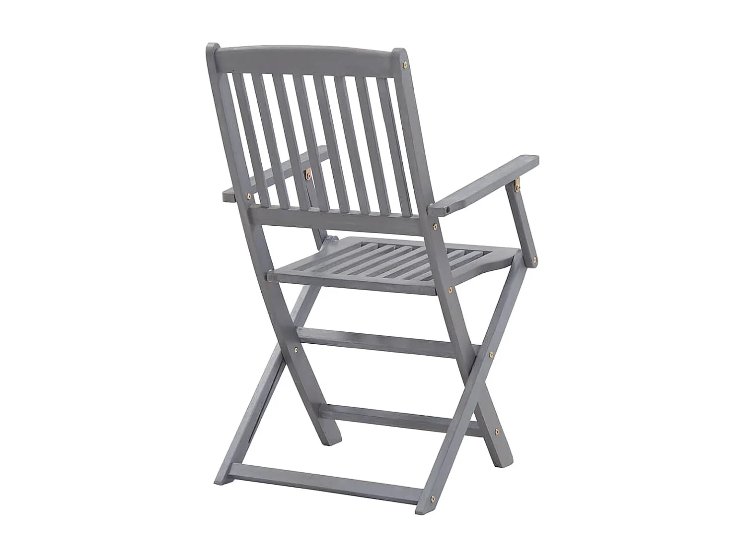 Chaises pliables d'extérieur 4 pièces avec coussins Bois d'acacia