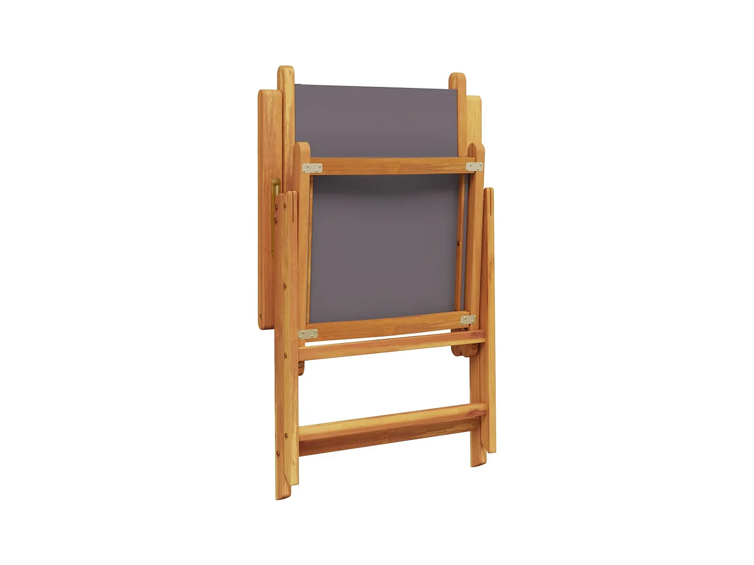 Chaises inclinables de jardin lot de 4 tissu et bois massif