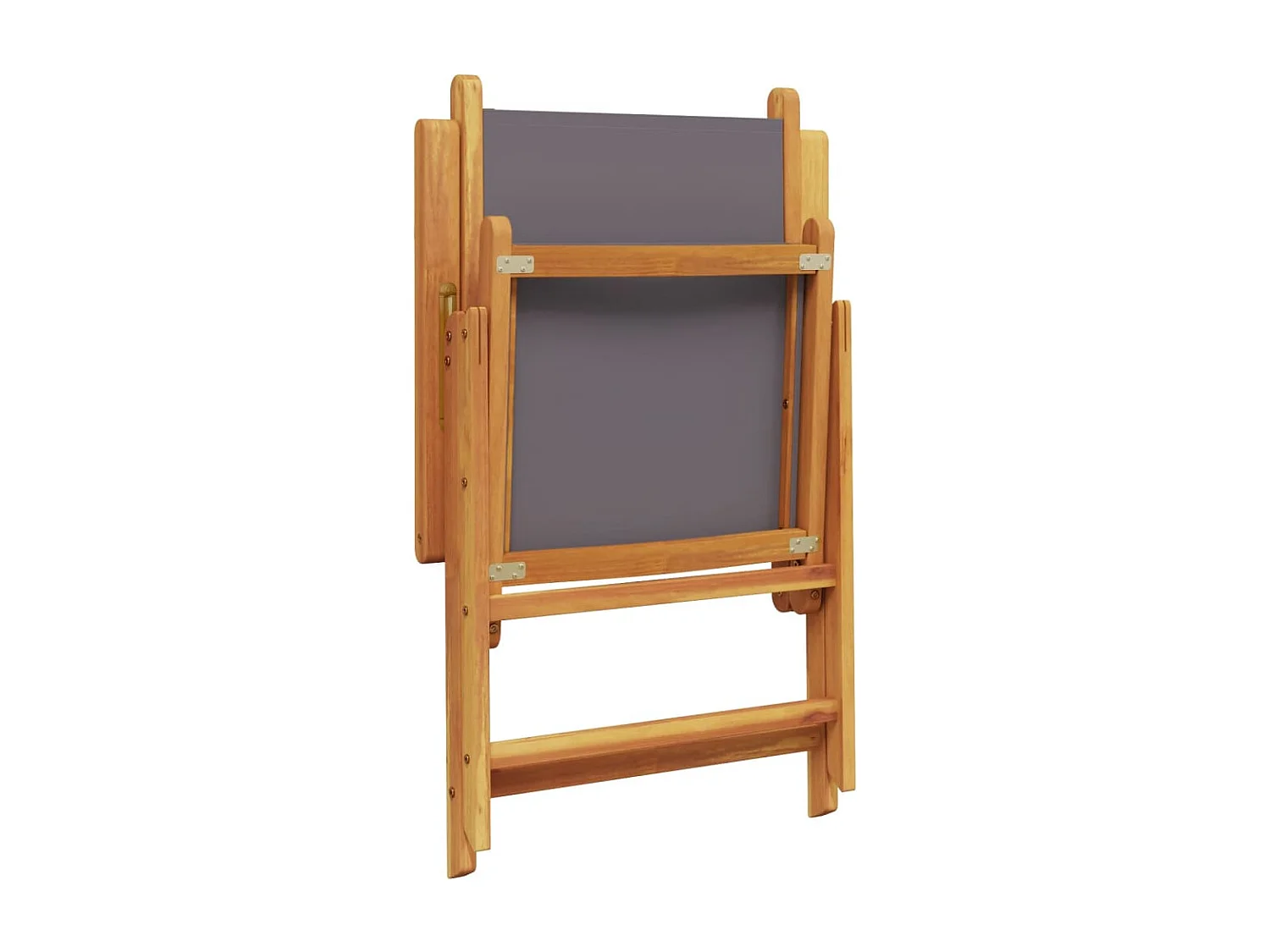 Chaises inclinables de jardin lot de 4 tissu et bois massif