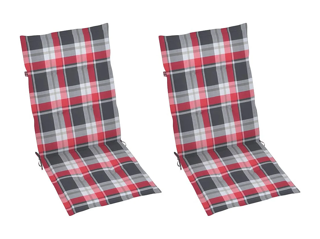 Silla mecedora con cojines madera maciza de acacia gris