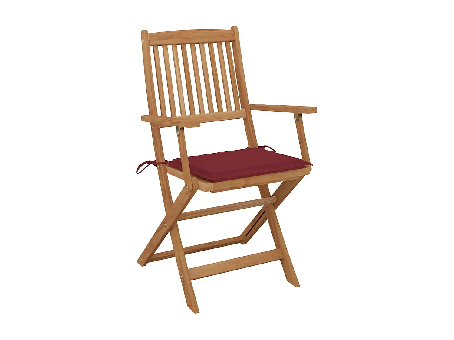 Cadeiras de jardim dobráveis com almofadões 2 peças acácia maciça