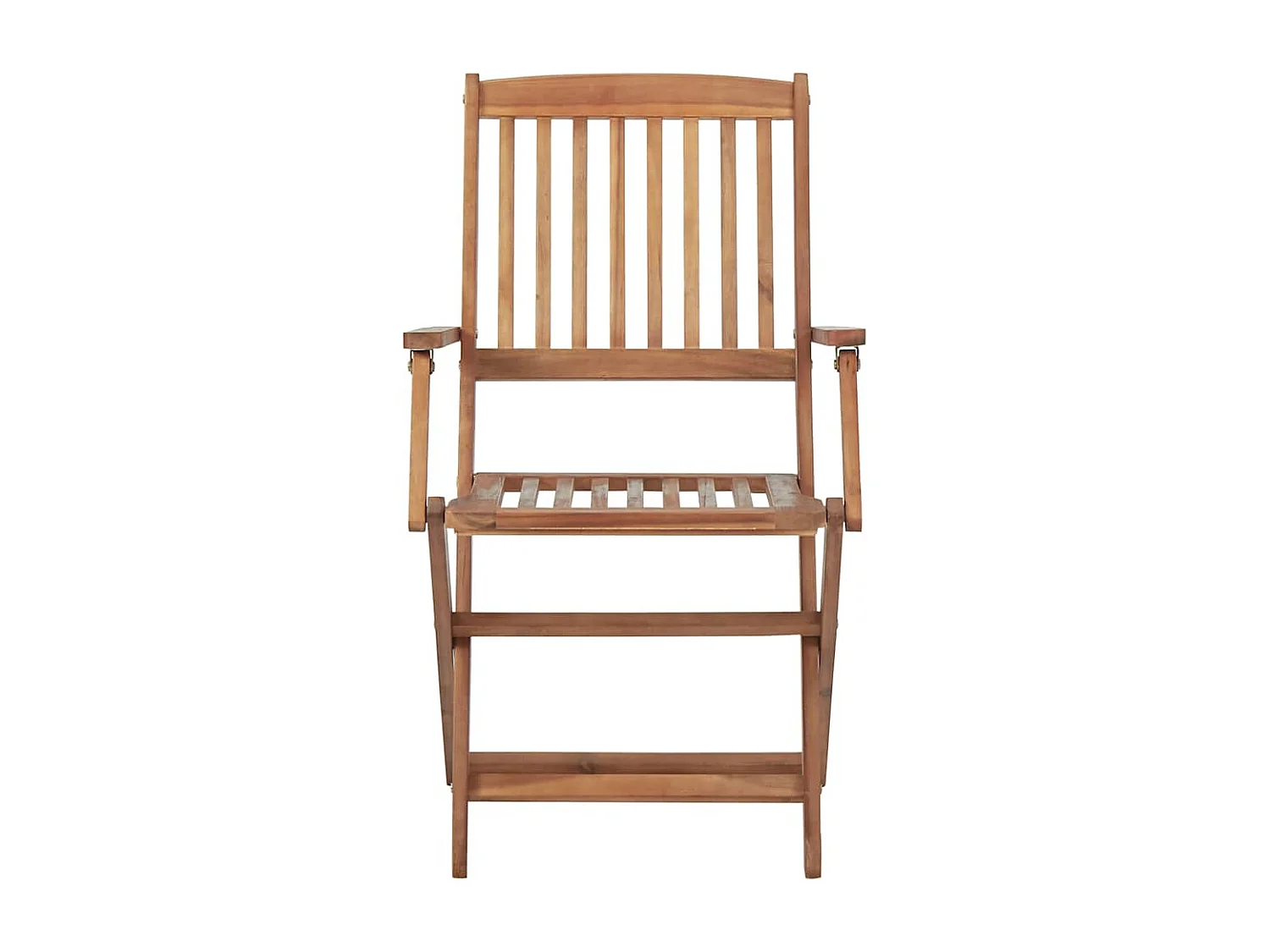 Chaises pliables de jardin 4 pièces avec coussins Bois d'acacia