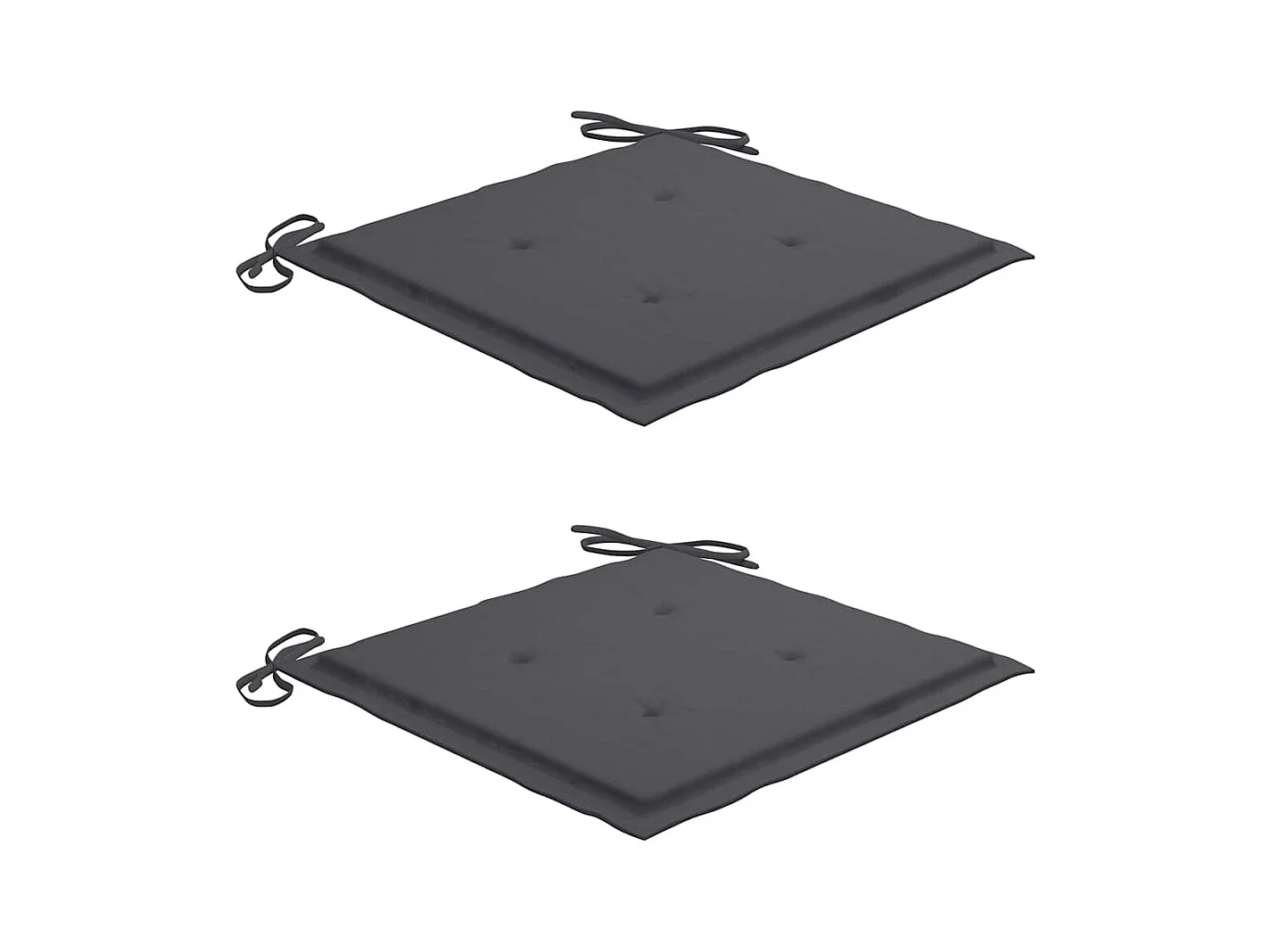 Sillas de jardín con cojines 2 unidades madera maciza teca y acero