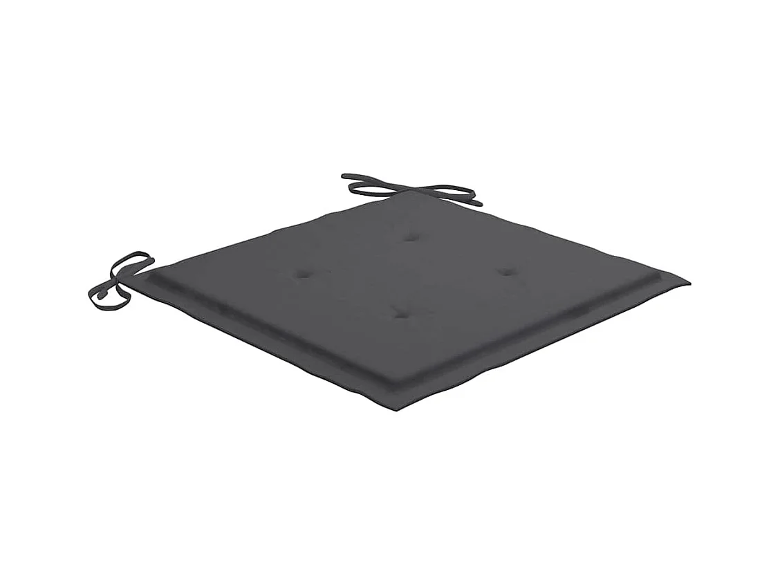 Sillas de jardín con cojines 2 unidades madera maciza teca y acero