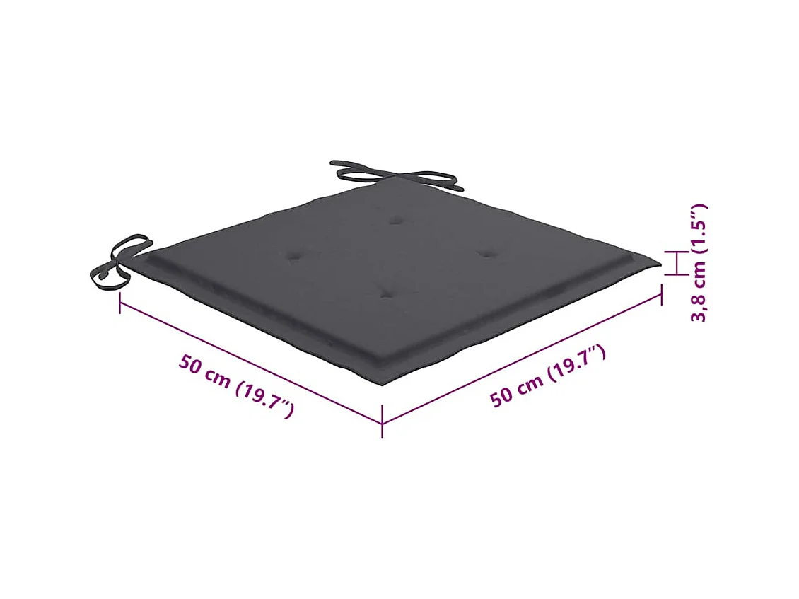 Sillas de jardín y cojines 6 unidades madera maciza de acacia