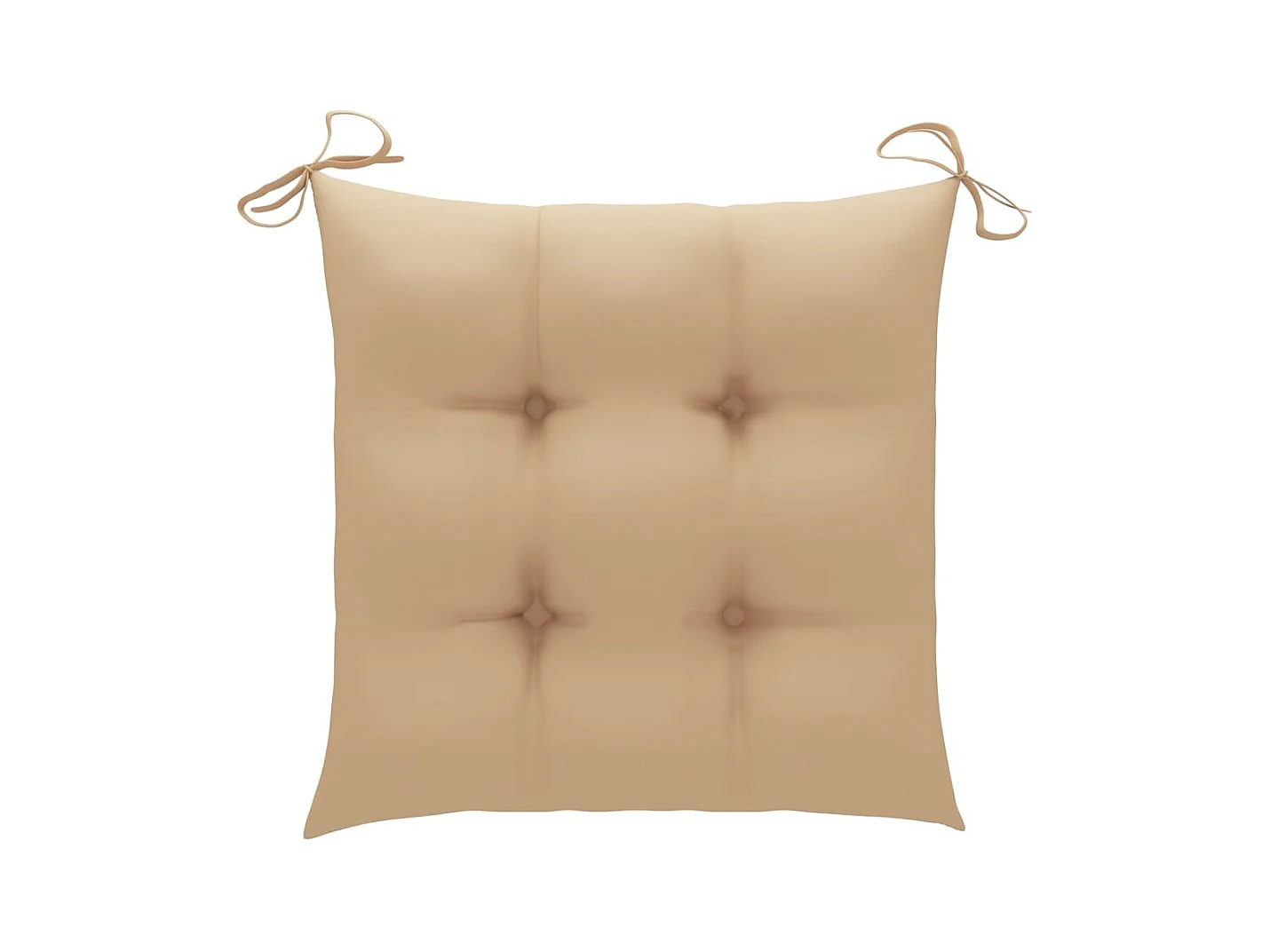 Tuinstoelen 4 st met kussens massief teakhout