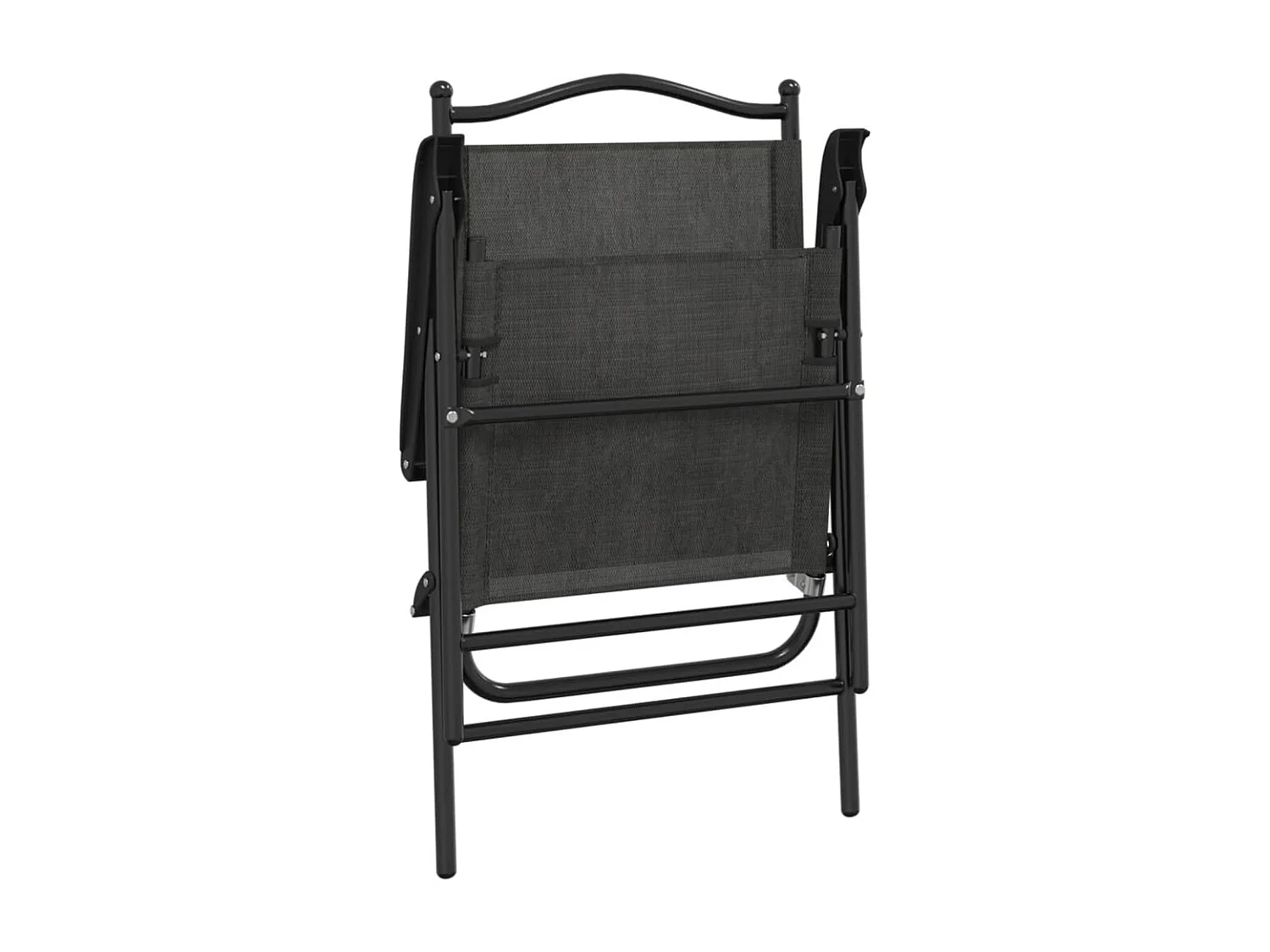 Chaises de jardin pliables lot de 8 en acier et textilène