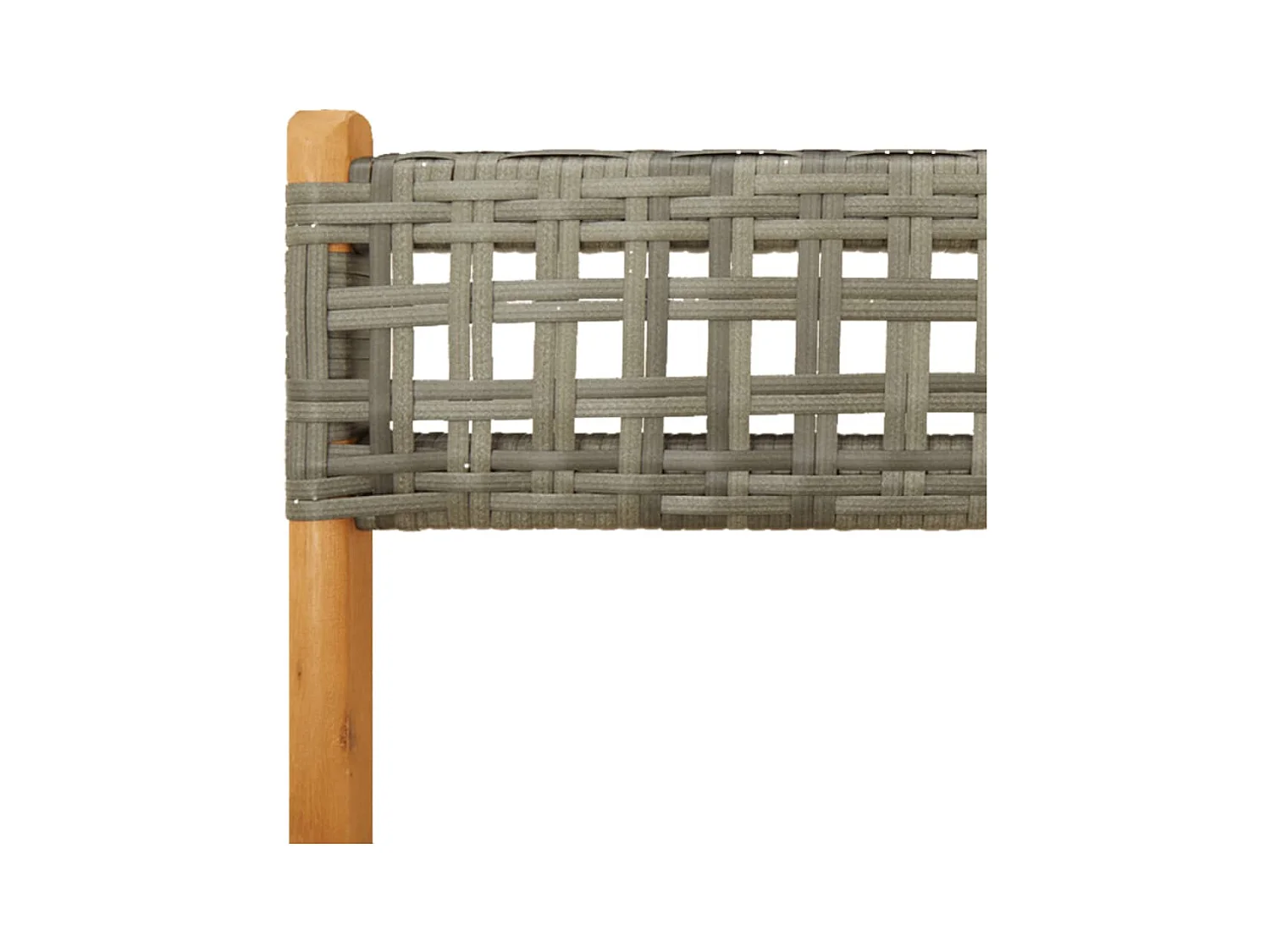 Chaises de jardin pliantes lot de 8 gris poly rotin bois massif