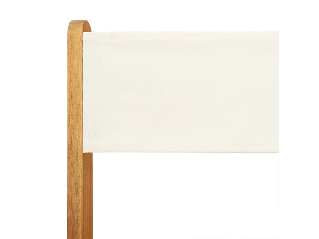 Chaises de jardin pliantes lot de 4 tissu et bois massif