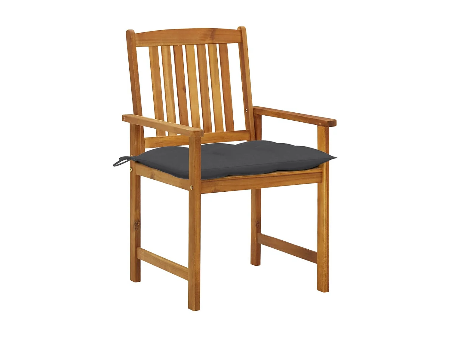 Chaises de jardin avec coussins 6 pièces Bois d'acacia massif