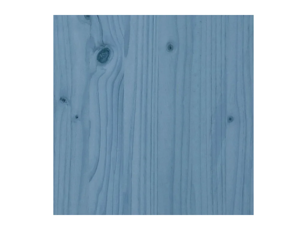 Chaise Adirondack avec pouf bleu bois massif de sapin