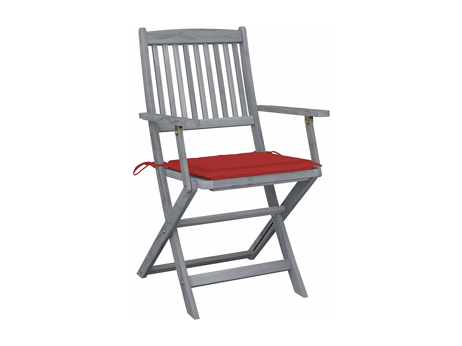 Sillas de jardín plegables 2 unidades cojines madera maciza acacia