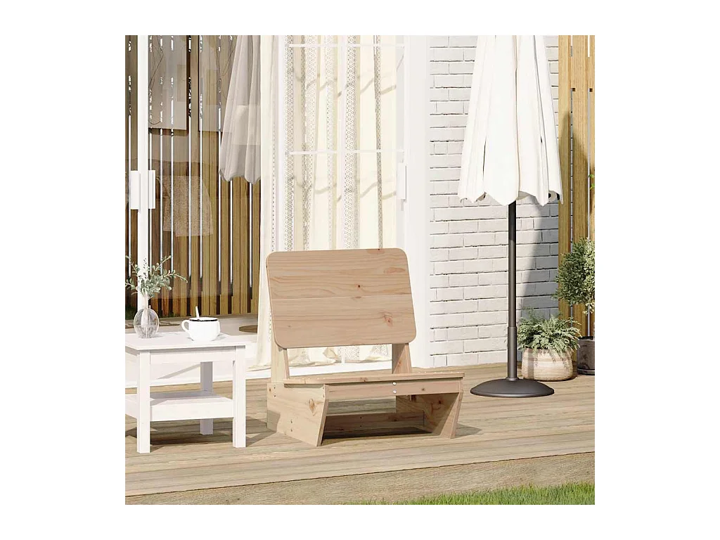 Chaise de jardin 60x64x70,5 cm bois de pin massif
