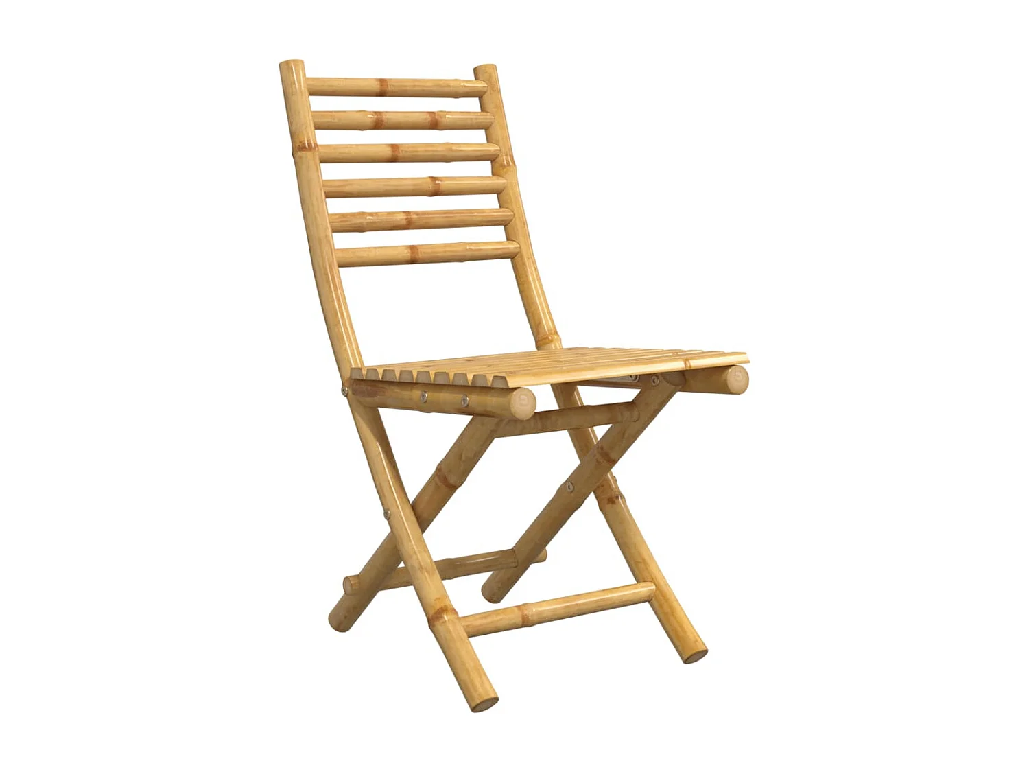 Chaises pliables de jardin lot de 8 43x54x88 cm bambou