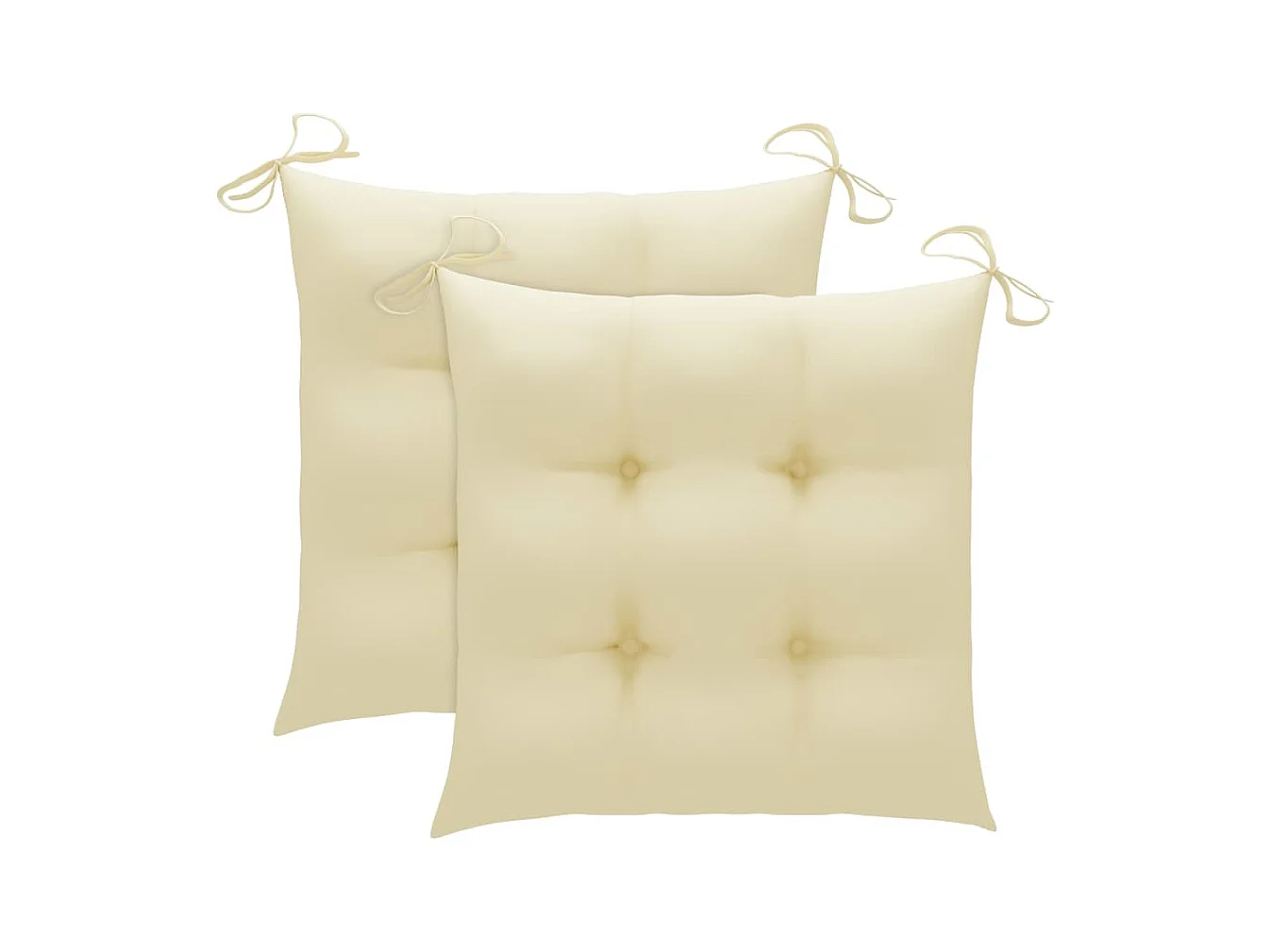 Cadeiras de jardim com almofadões 2 peças teca maciça e aço