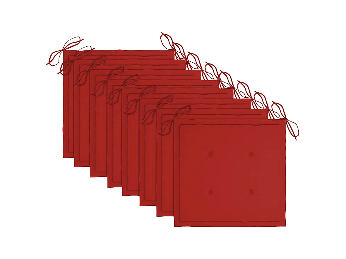 Sillas de jardín y cojines 8 unidades madera maciza de acacia