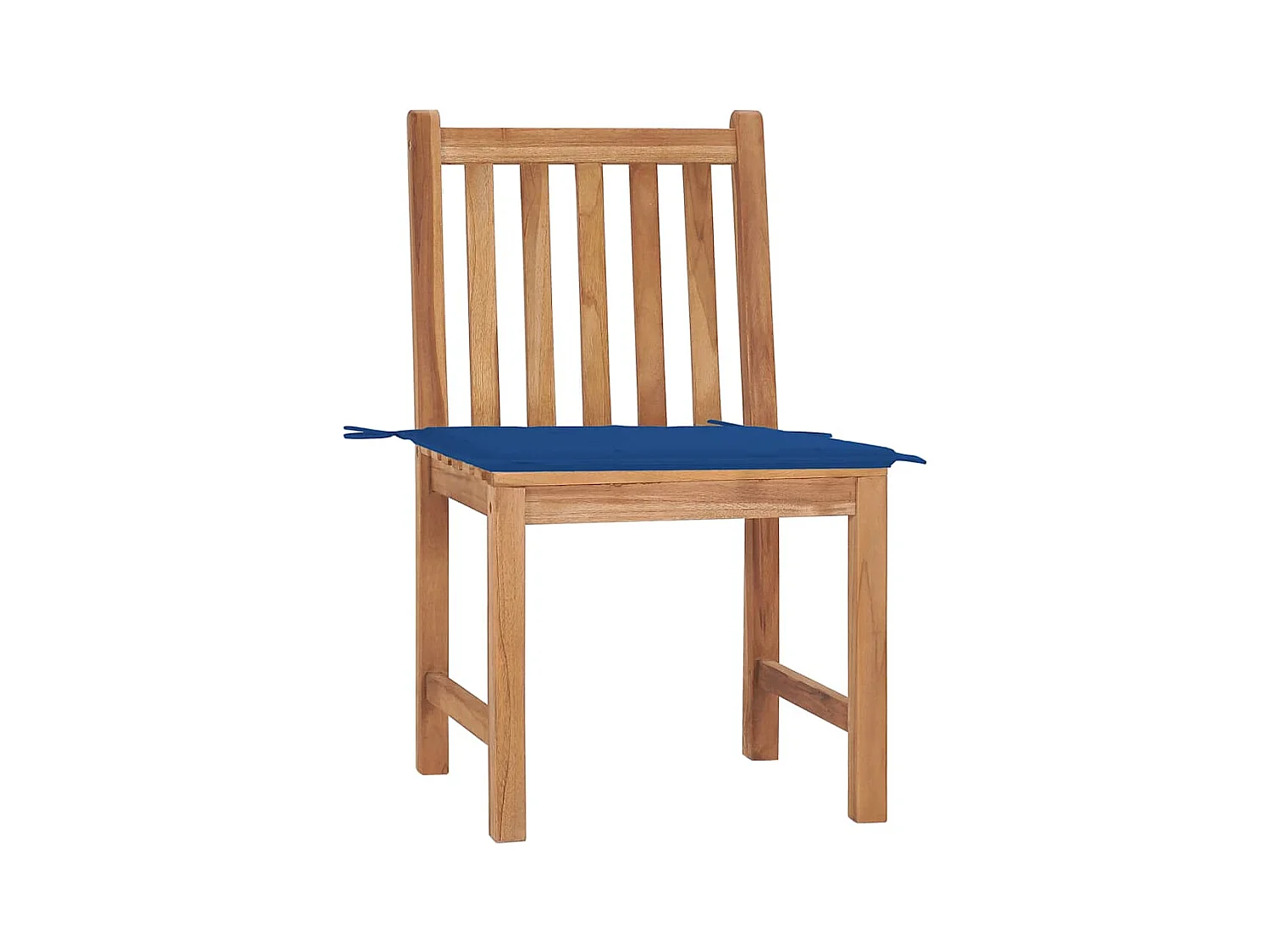 Chaises de jardin 2 pièces avec coussins Bois de teck massif