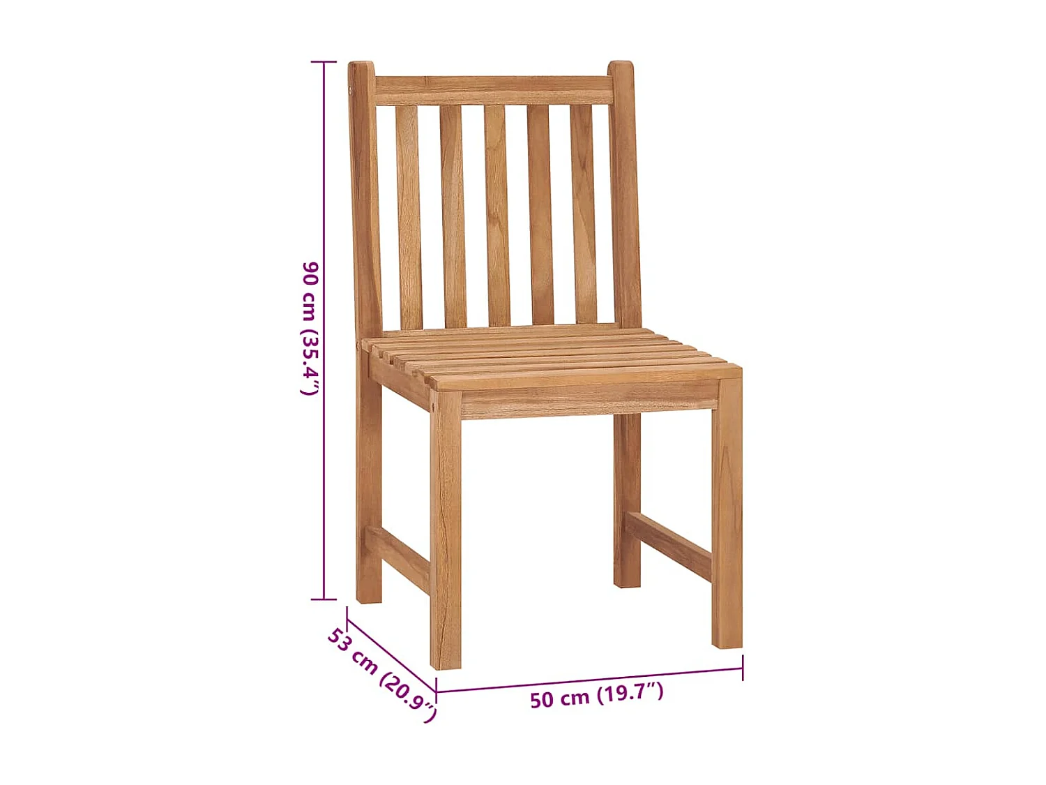 Tuinstoelen 2 stukkenmet kussens massief teakhout