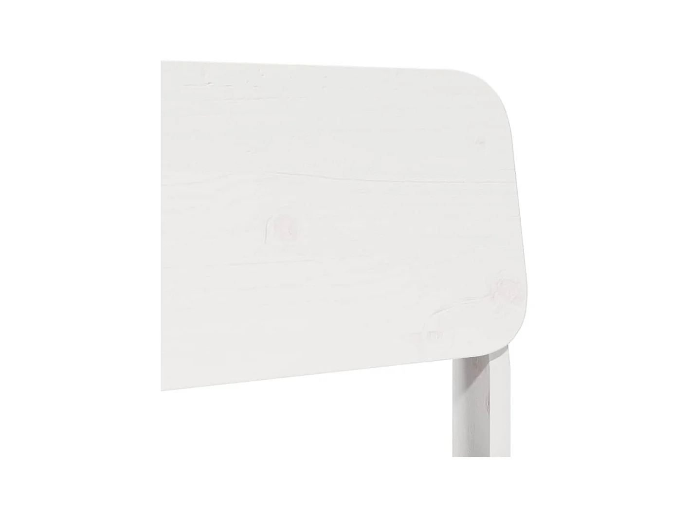 Silla de jardín madera maciza de pino blanco 60x52,5x72 cm
