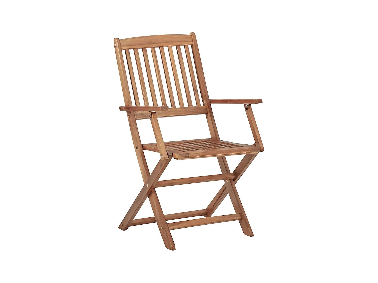 Chaises pliables d'extérieur avec coussins 8 pièces Bois d'acacia