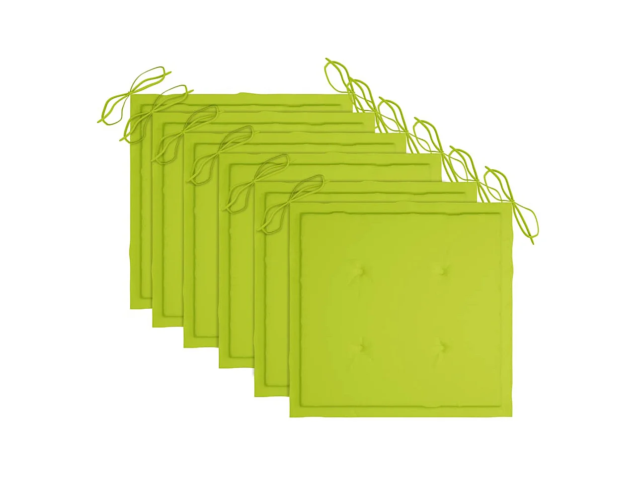 Chaises pliables de jardin 6 pièces avec coussins Bois d'acacia