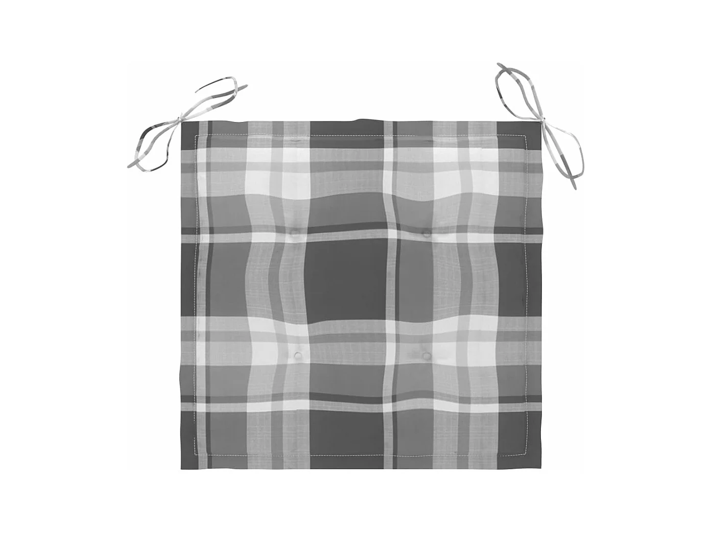 Chaises de jardin avec coussins 2 pièces Bois d'acacia massif