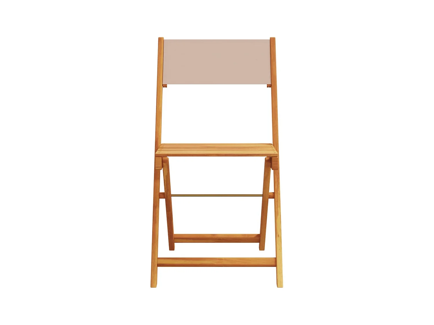 Chaises de jardin pliantes lot de 4 taupe tissu et bois massif