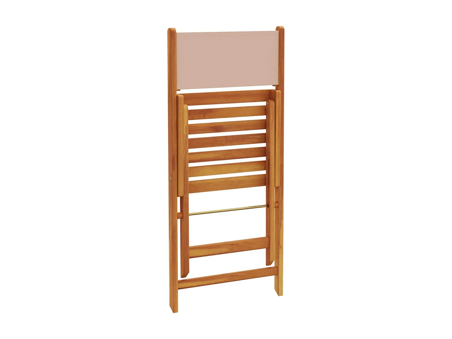 Chaises de jardin pliantes lot de 4 taupe tissu et bois massif