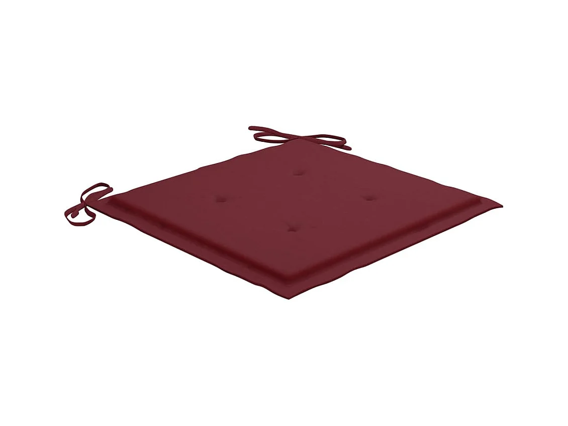 Chaises de jardin 8 pièces avec coussins Bois de teck massif