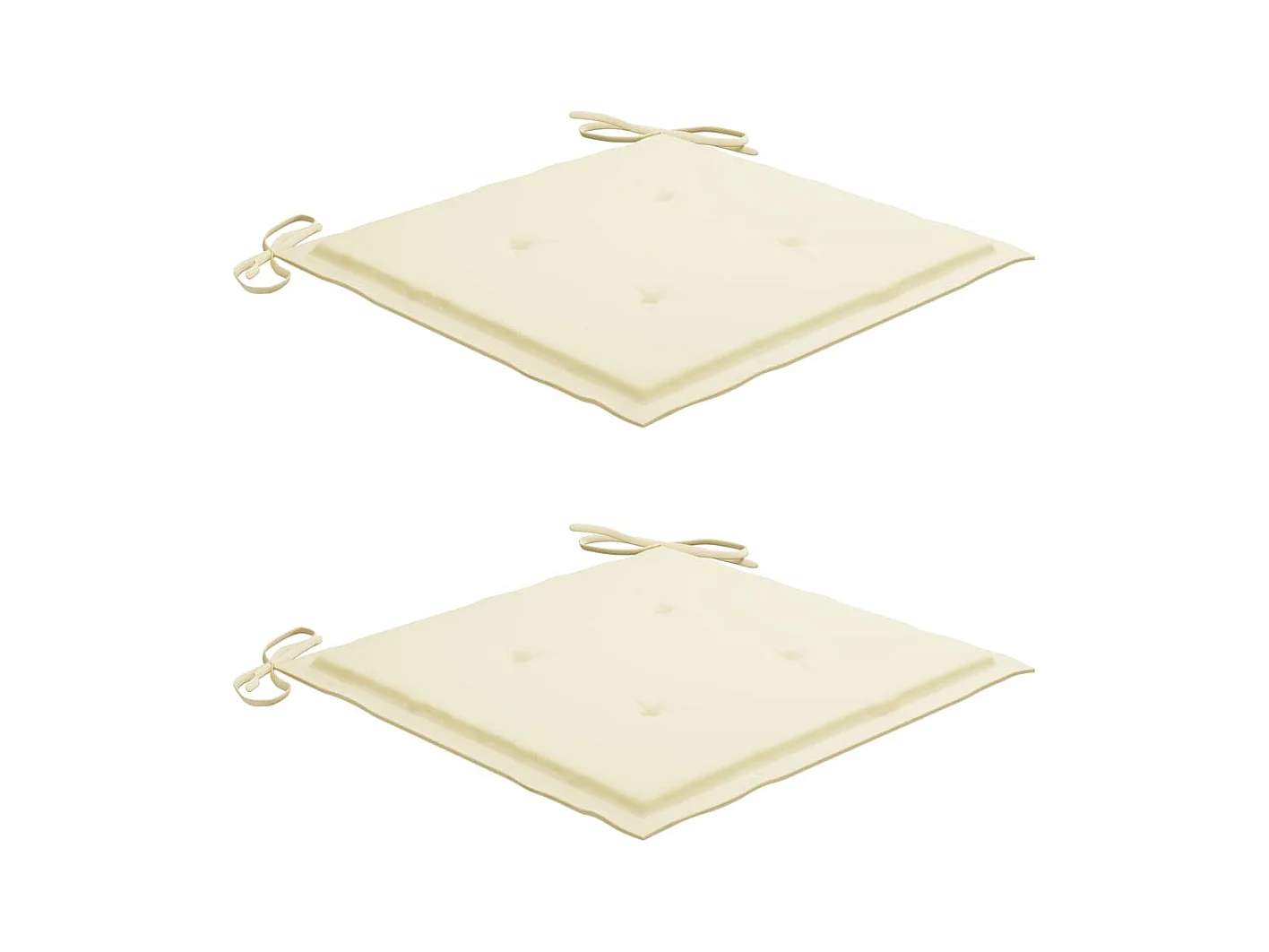 Chaises de jardin avec coussins 2 pièces Acacia solide et acier