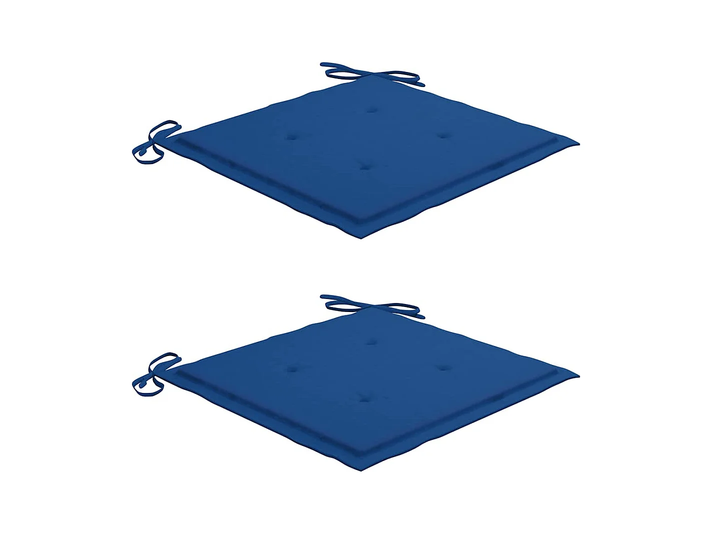 Chaises de jardin avec coussins 2 pièces Acacia solide et acier