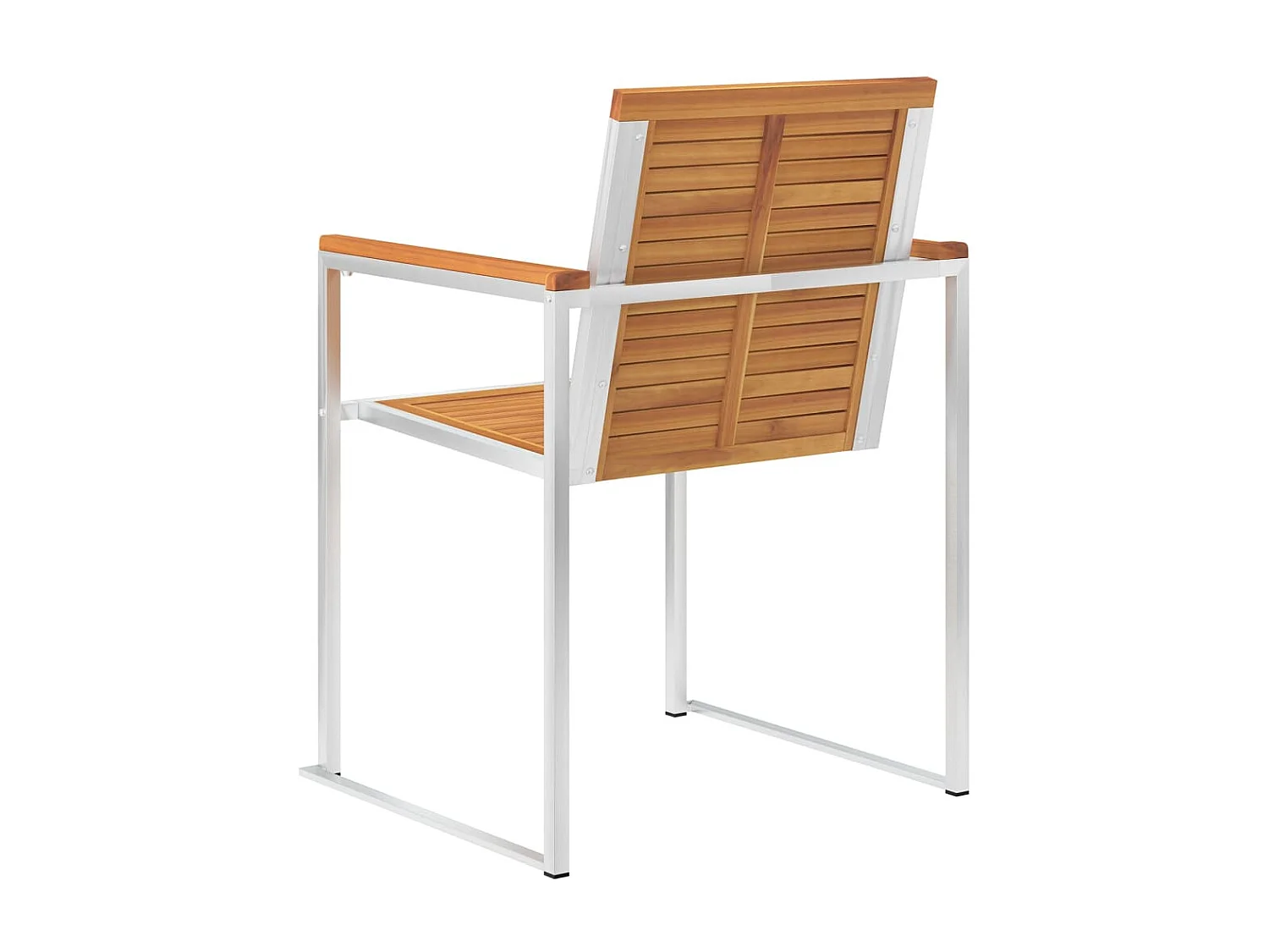 Tuinstoelen 4 st met kussens massief acaciahout