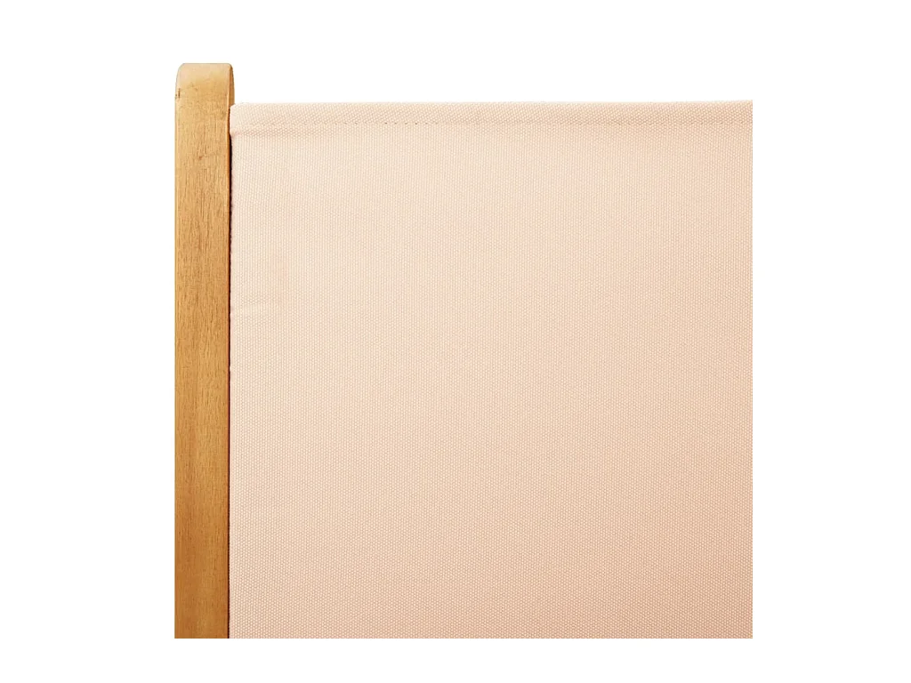 Tuinstoelen 4 st inklapbaar stof en massief hout beige