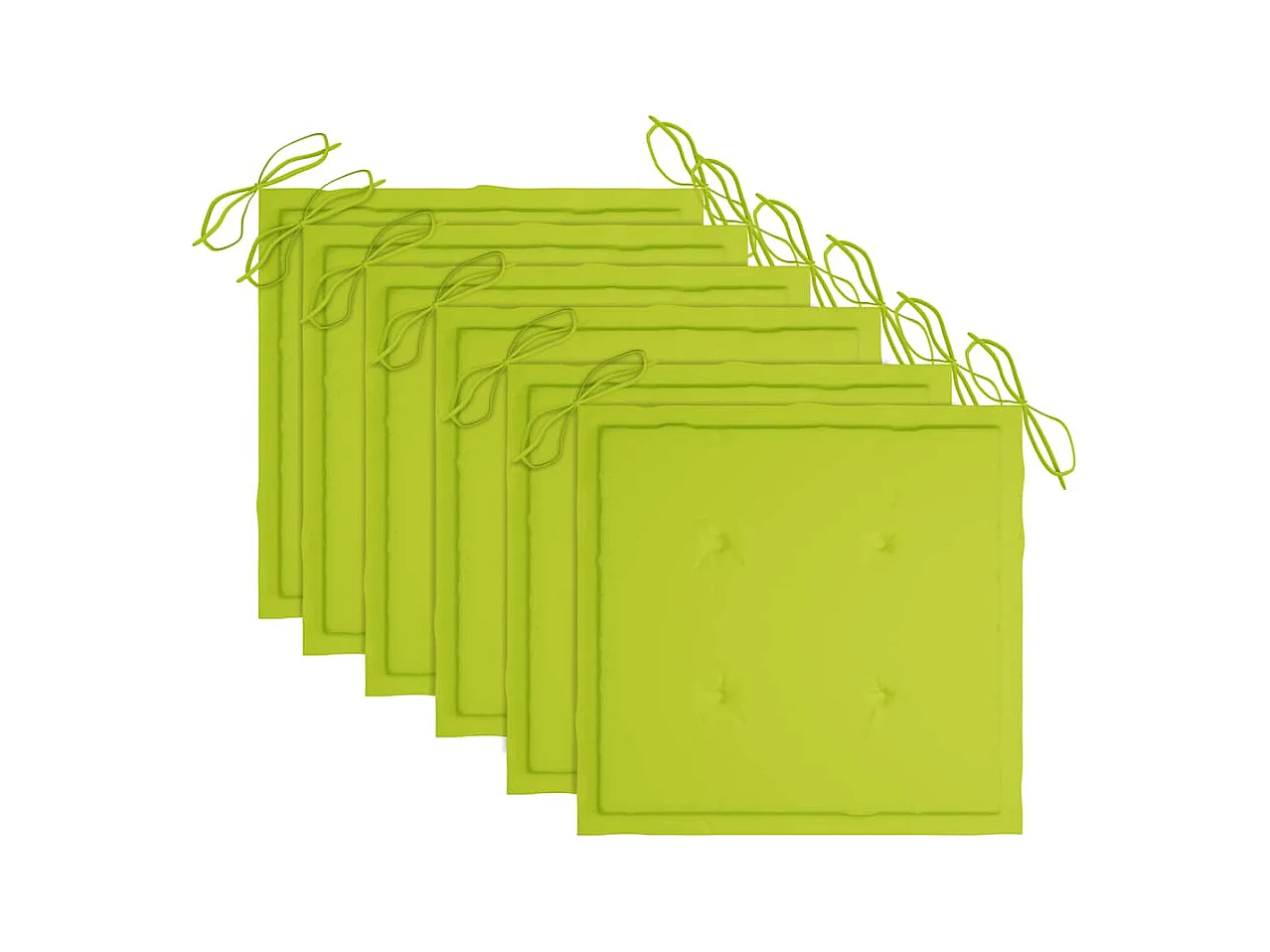 Chaises pliables d'extérieur 6 pièces avec coussins Bois d'acacia