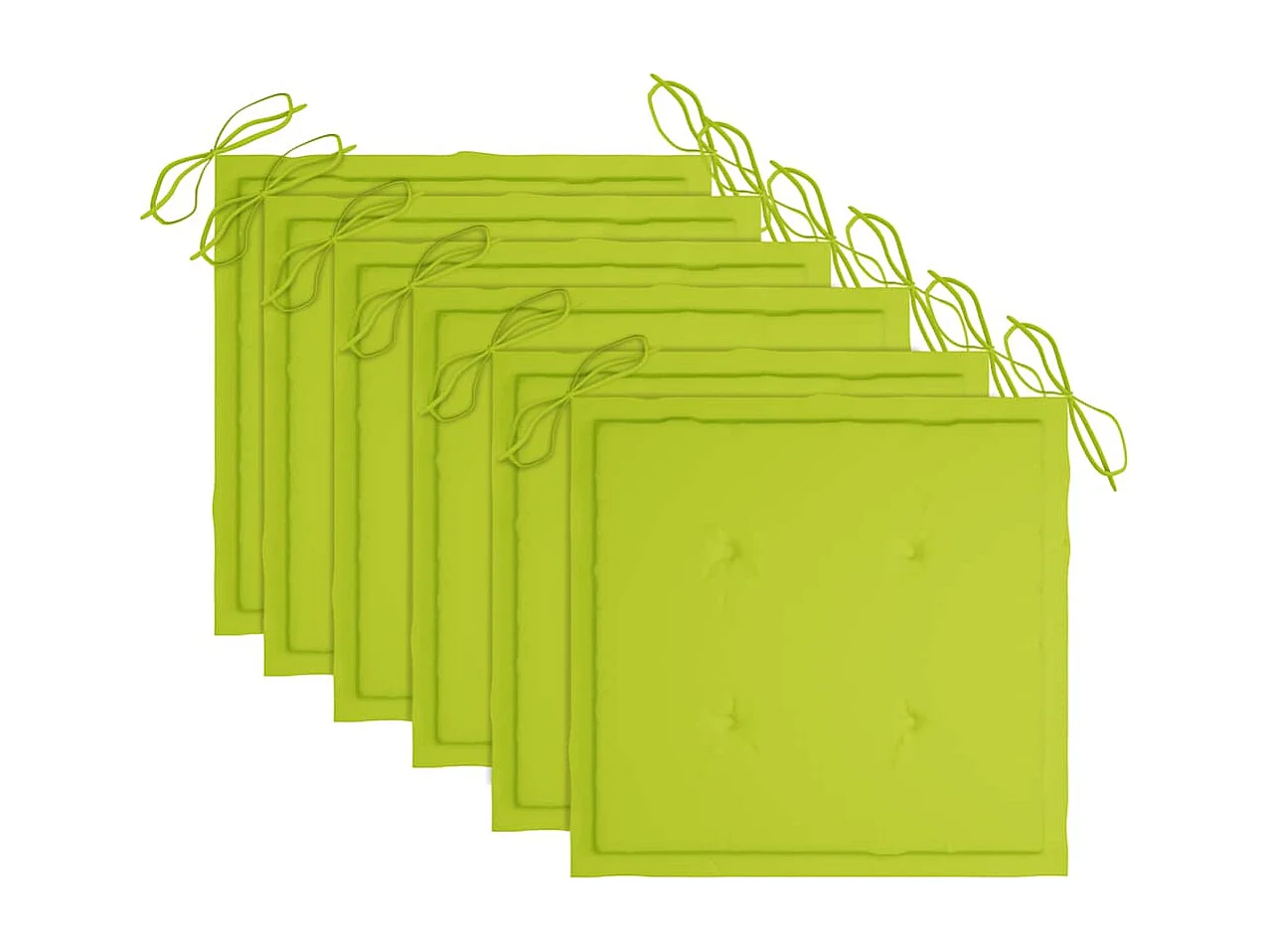 Chaises pliables d&#039;extérieur 6 pièces avec coussins Bois d&#039;acacia