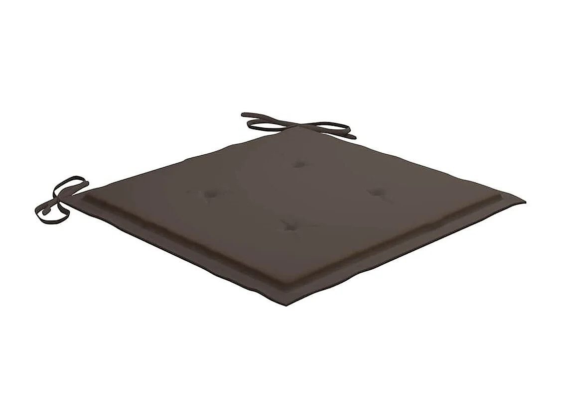 Chaises de jardin avec coussins 2 pièces Acacia solide et acier