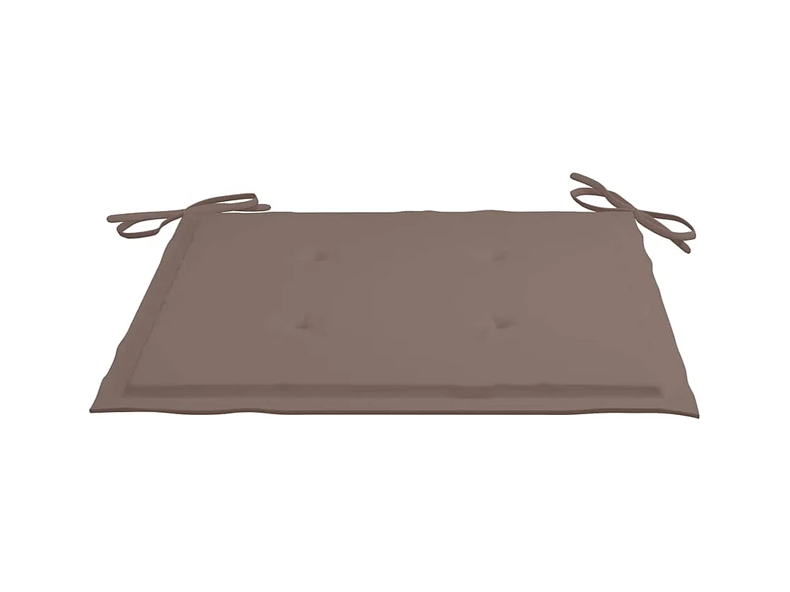 Sillas de jardín 4 unidades con cojines madera maciza teca