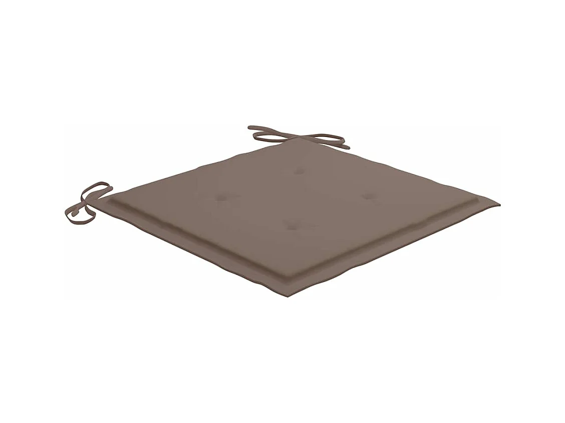 Sillas de jardín 4 unidades con cojines madera maciza teca