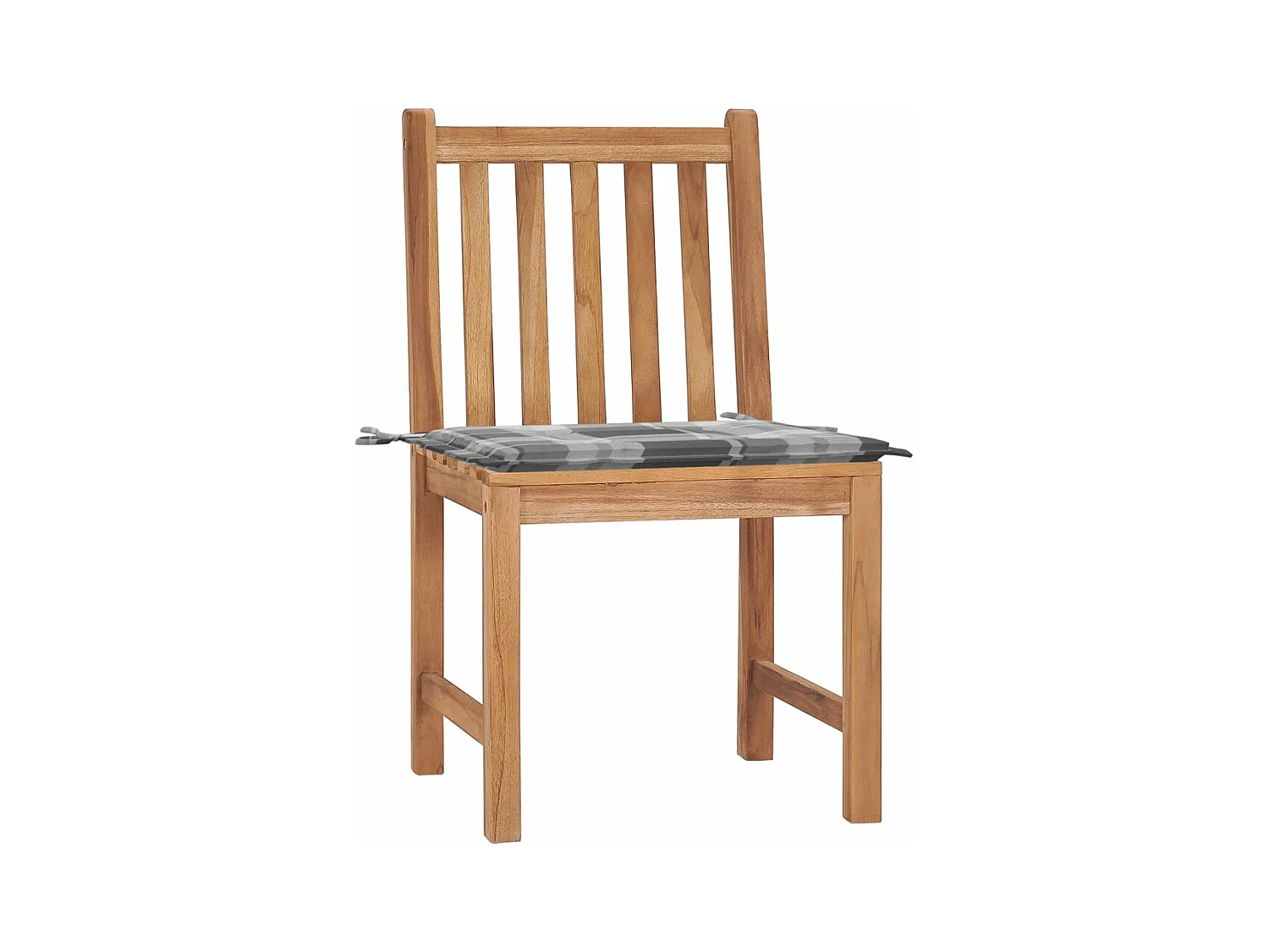 Tuinstoelen 2 stukkenmet kussens massief teakhout